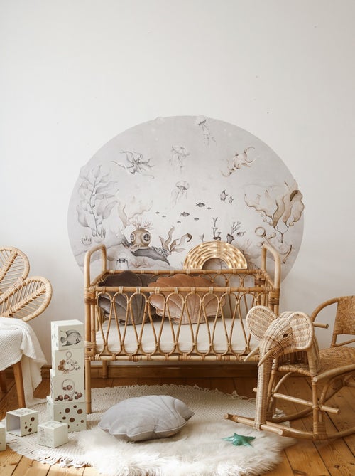 Lampe veilleuse arc-en-ciel bois - Kiabi