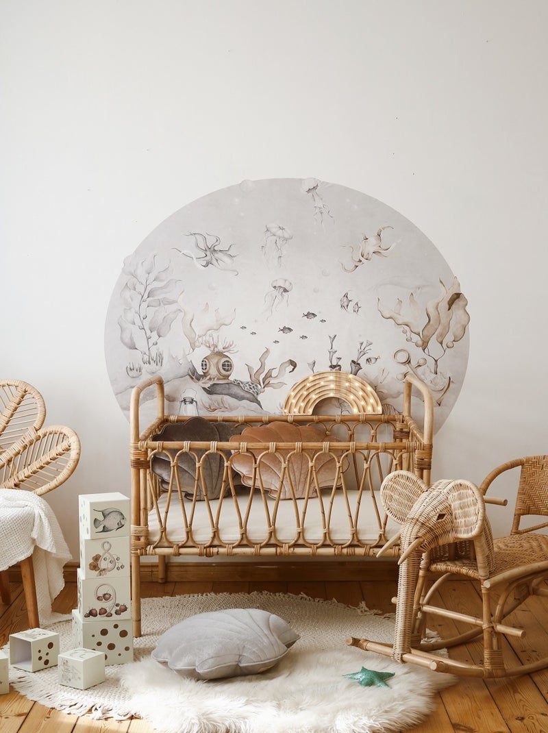 Lampe Veilleuse Arc-en-ciel bois Beige - Kiabi