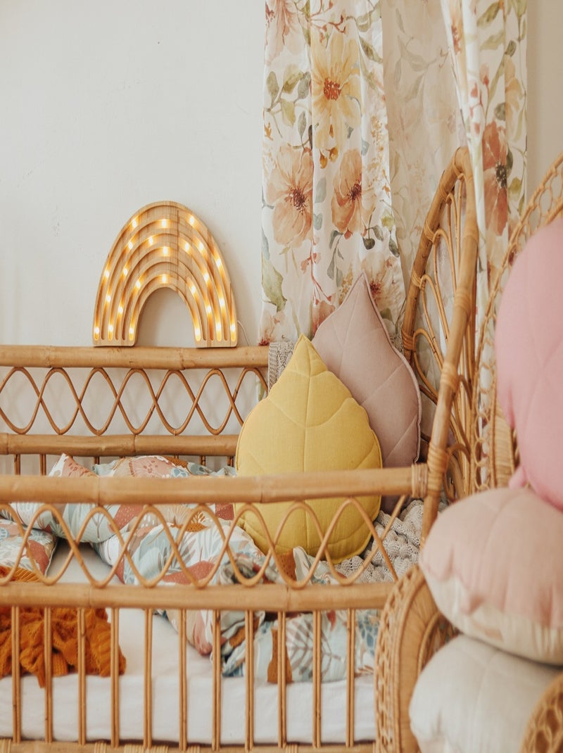 Lampe Veilleuse Arc-en-ciel bois Beige - Kiabi