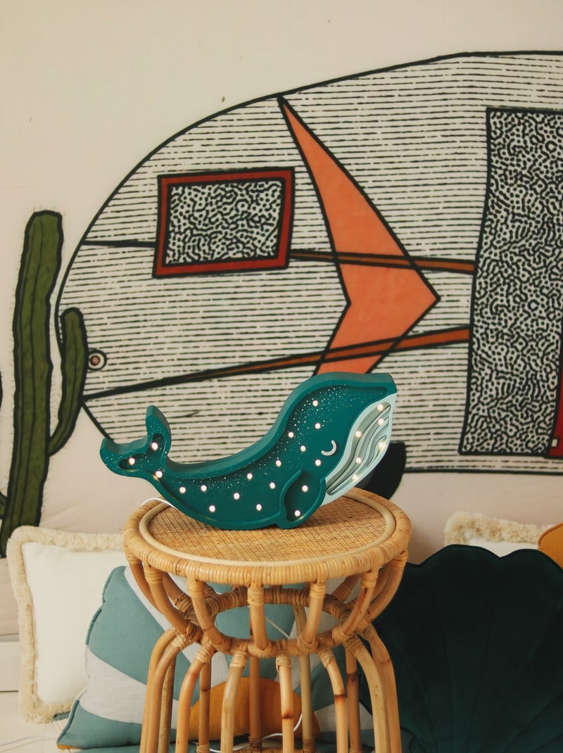 Lampe veilleuse baleine Bleu - Kiabi