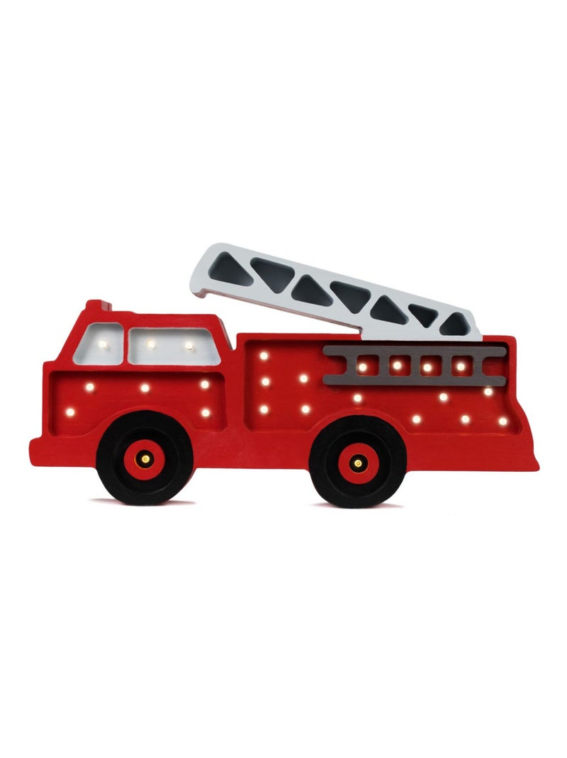 Lampe Veilleuse Camion de pompiers Rouge - Kiabi