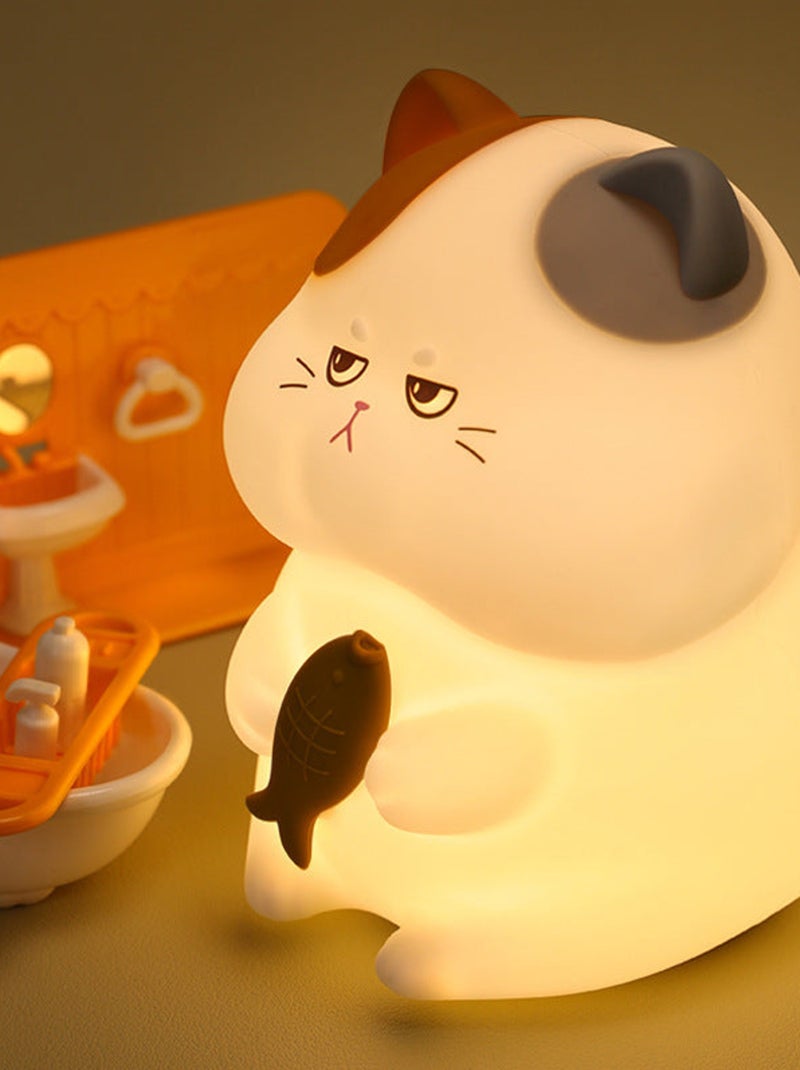 Lampe veilleuse chambre enfant - Chat Blanc - Kiabi