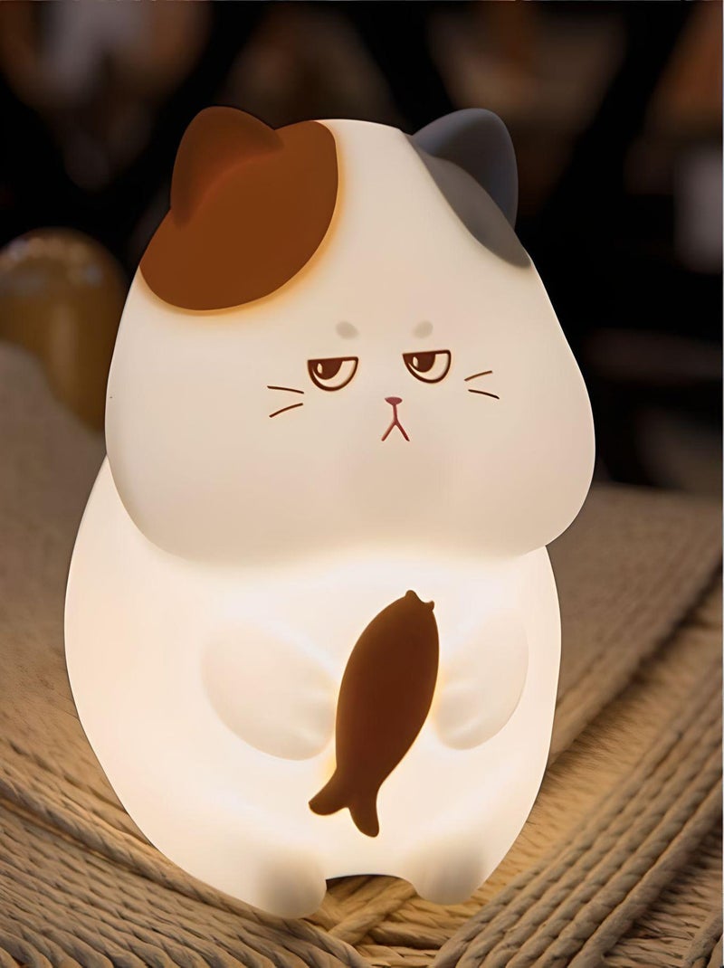 Lampe veilleuse chambre enfant - Chat Blanc - Kiabi