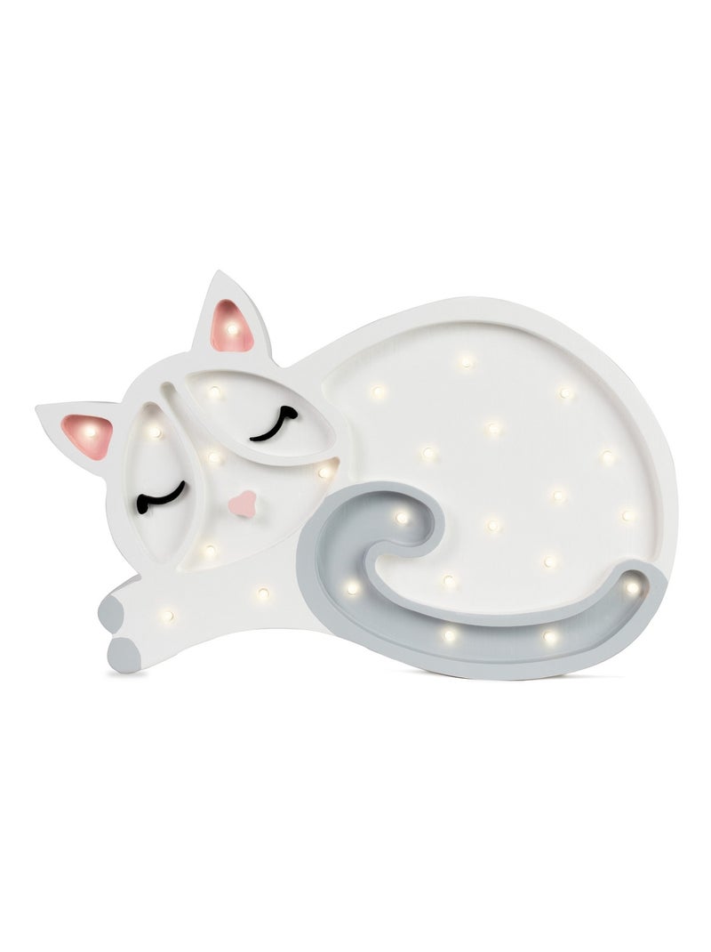 Lampe Veilleuse Chat Blanc - Kiabi