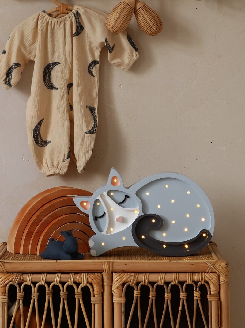 Lampe Veilleuse Chat Gris - Kiabi