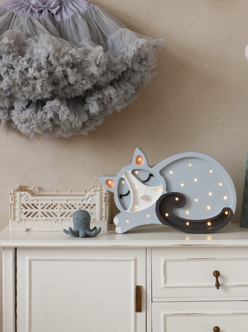 Lampe Veilleuse Chat Gris - Kiabi
