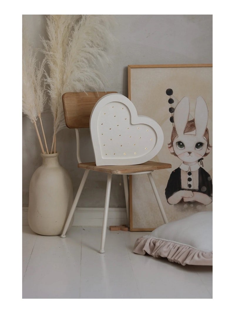 Lampe Veilleuse Cœur blanc Blanc - Kiabi