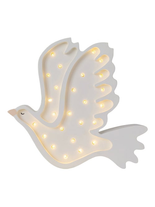 Lampe veilleuse colombe blanche - Kiabi