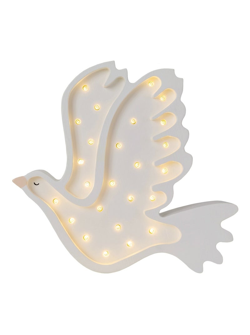 Lampe Veilleuse Colombe blanche Blanc - Kiabi