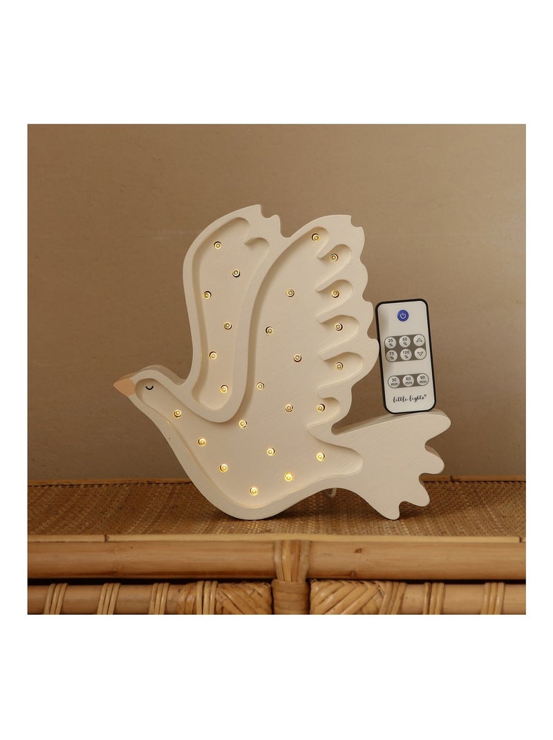 Lampe veilleuse colombe blanche Blanc - Kiabi