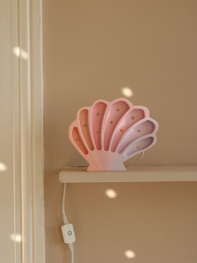Lampe Veilleuse Coquillage Sirènes Rose - Kiabi