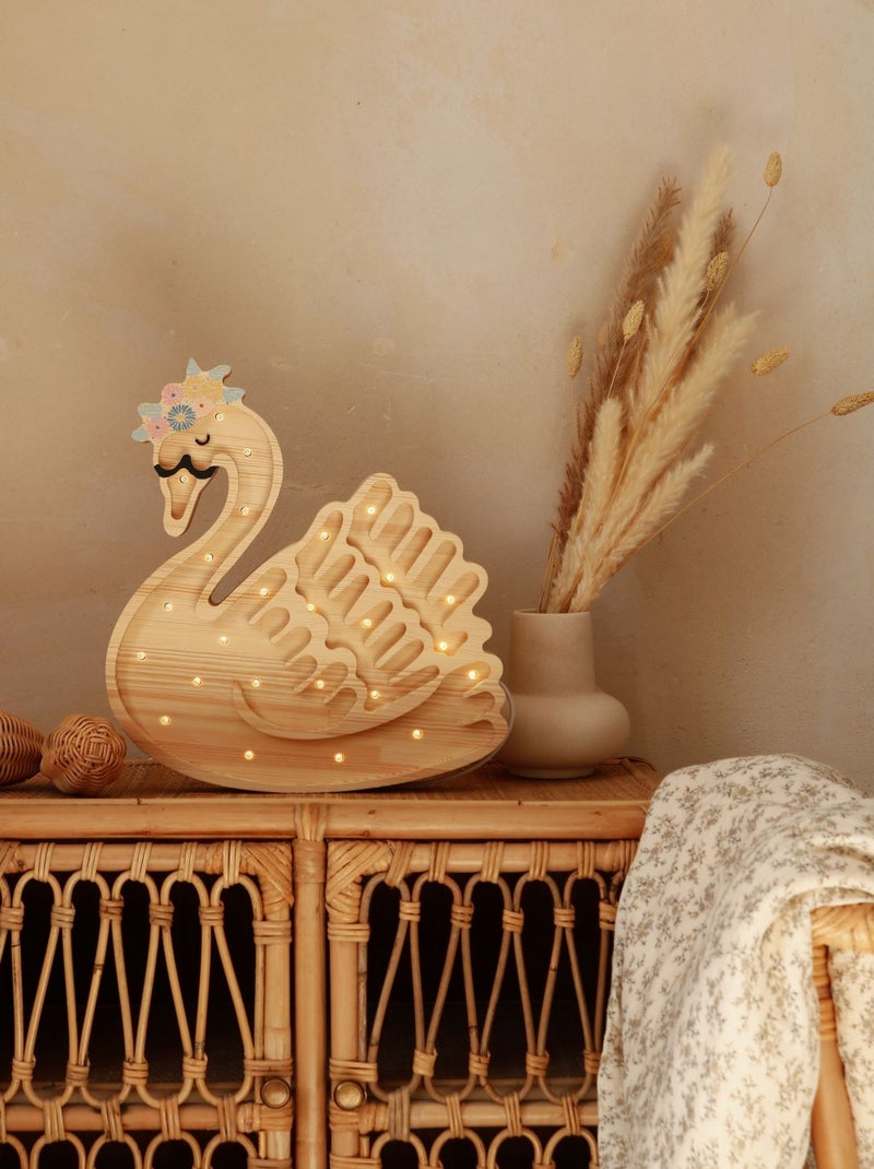 Lampe Veilleuse Cygne Beige - Kiabi