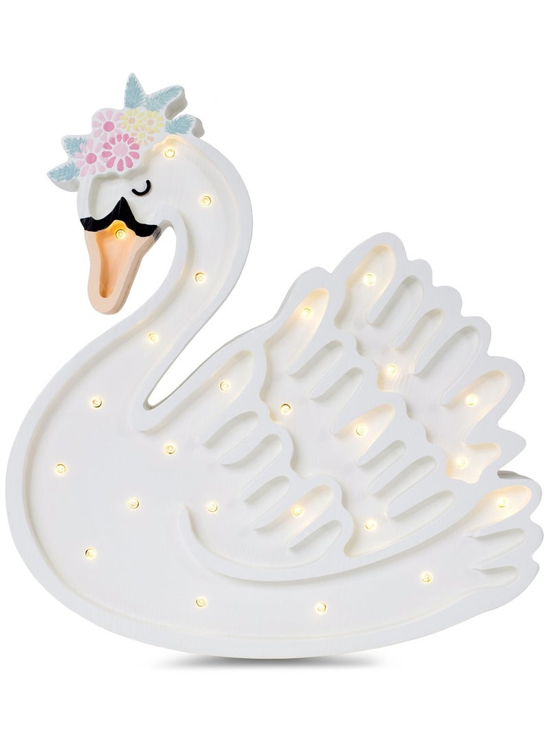 Lampe Veilleuse Cygne Blanc - Kiabi