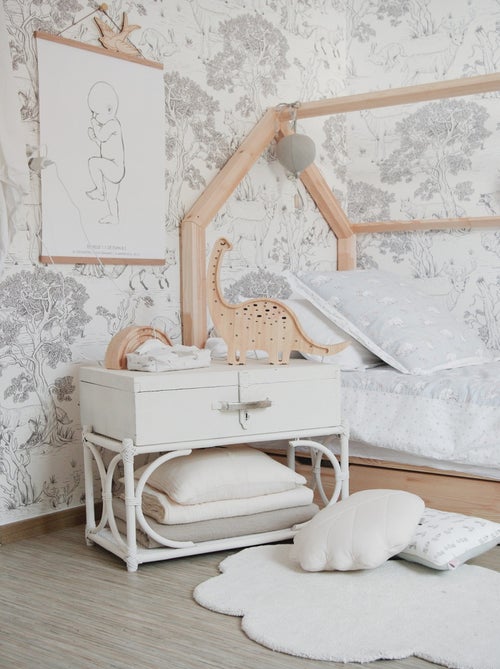 Lampe Veilleuse Diplodocus bois - Kiabi