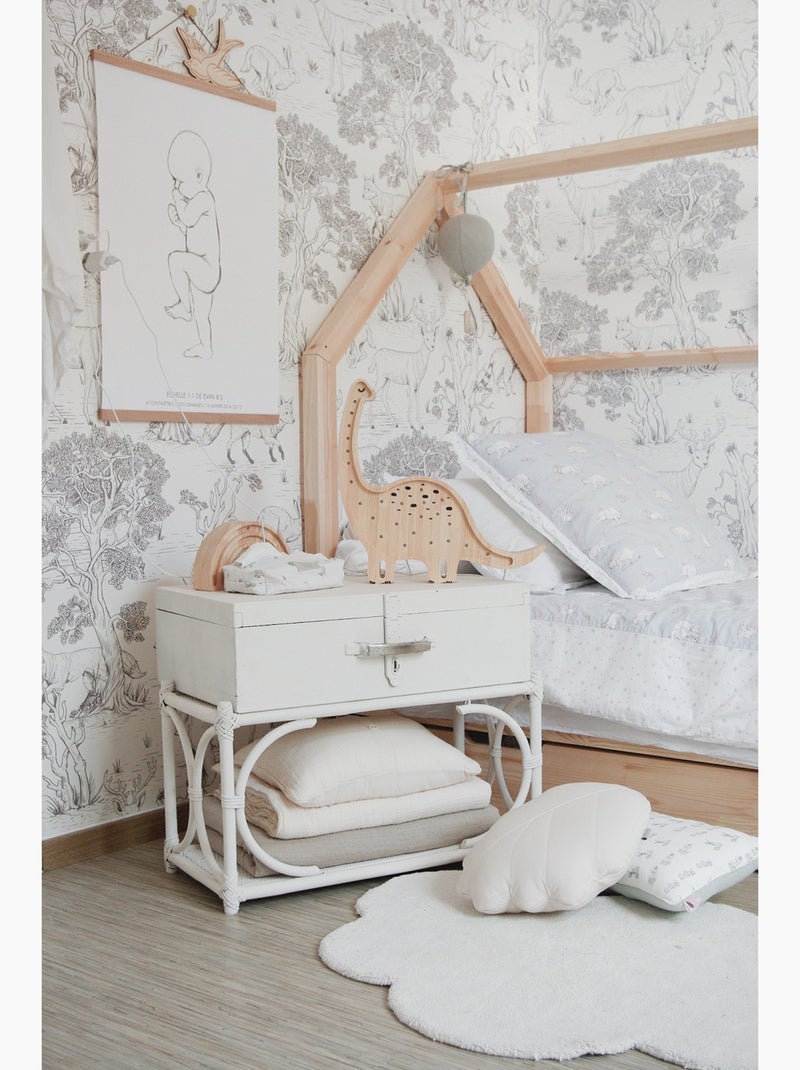 Lampe Veilleuse Diplodocus bois Beige - Kiabi