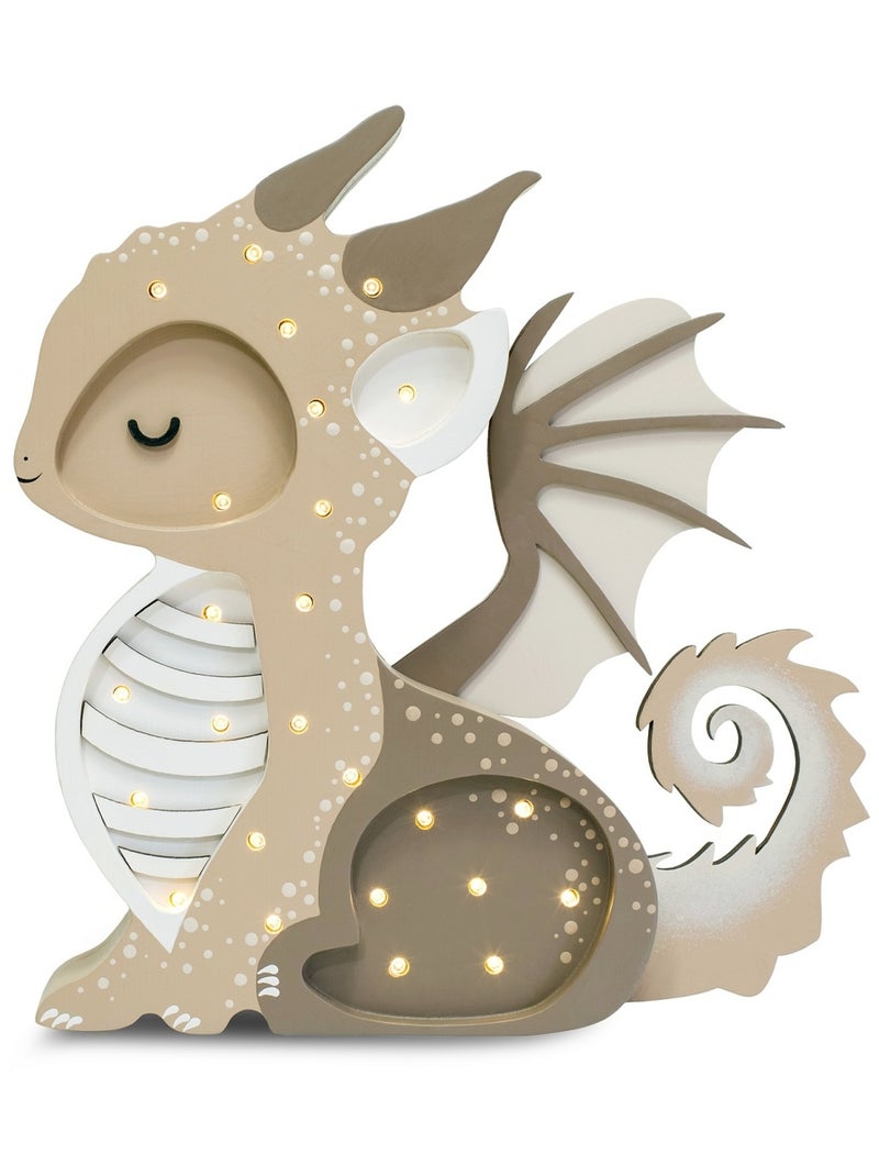 Lampe Veilleuse Dragon Marron - Kiabi