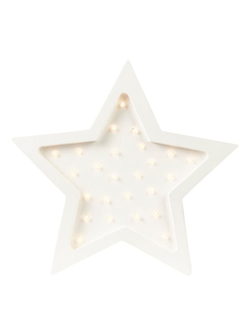 Lampe Veilleuse Étoile Blanc - Kiabi
