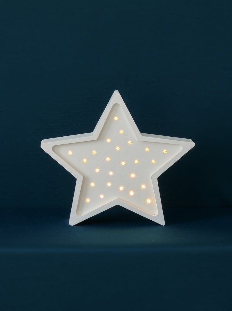 Lampe Veilleuse Étoile Blanc - Kiabi