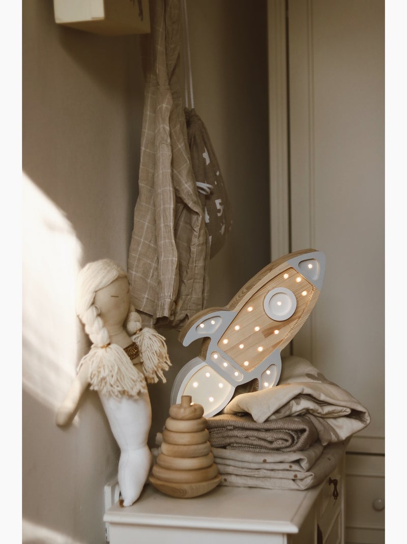 Lampe veilleuse fusée Gris - Kiabi