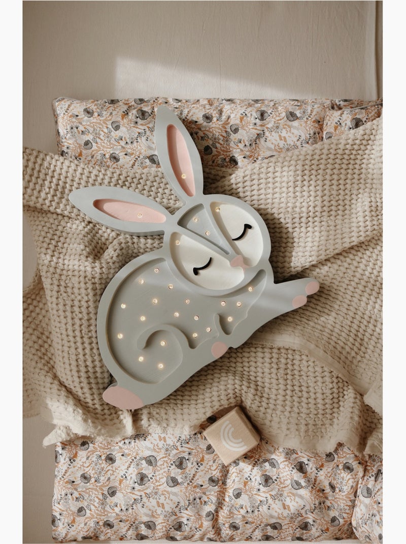 Lampe Veilleuse Lapin Gris - Kiabi