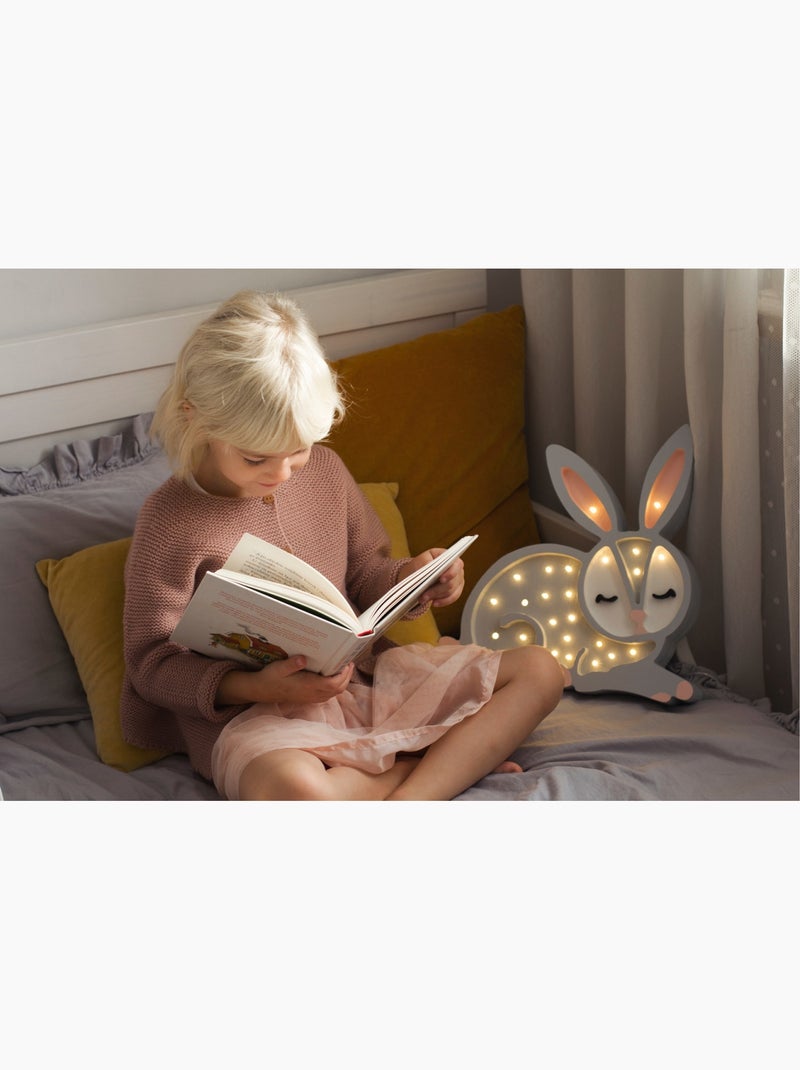 Lampe Veilleuse Lapin Gris - Kiabi