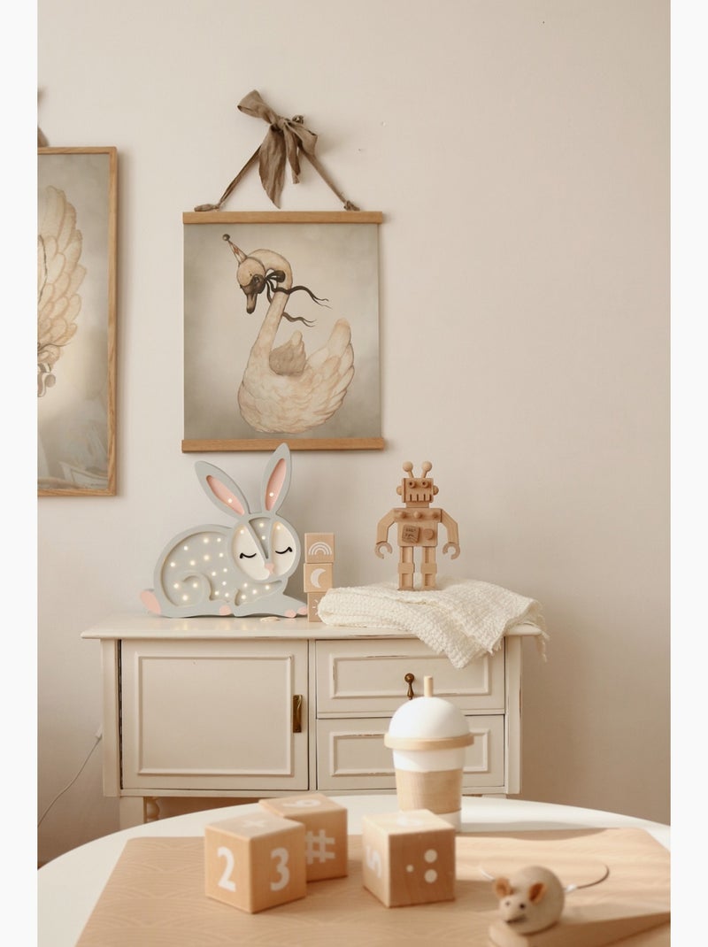 Lampe Veilleuse Lapin Gris - Kiabi