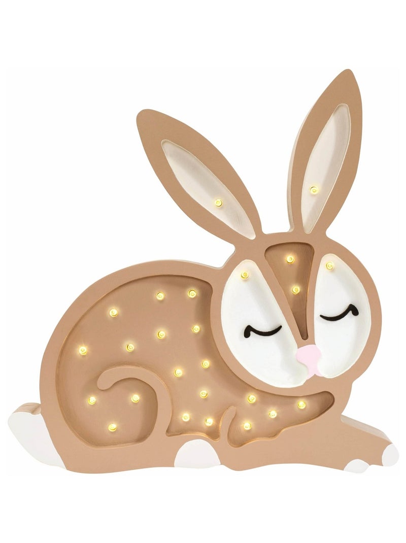 Lampe Veilleuse Lapin Marron - Kiabi