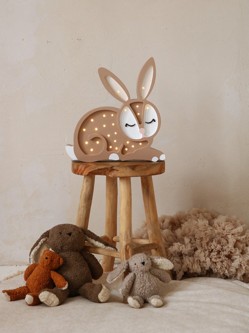 Lampe Veilleuse Lapin Marron - Kiabi