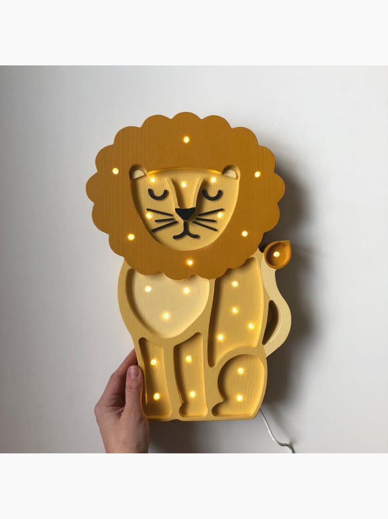 Lampe Veilleuse Lion Jaune - Kiabi