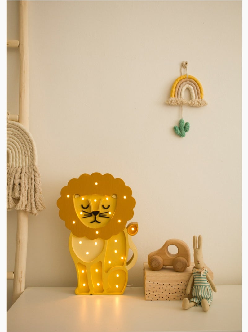 Lampe Veilleuse Lion Jaune - Kiabi