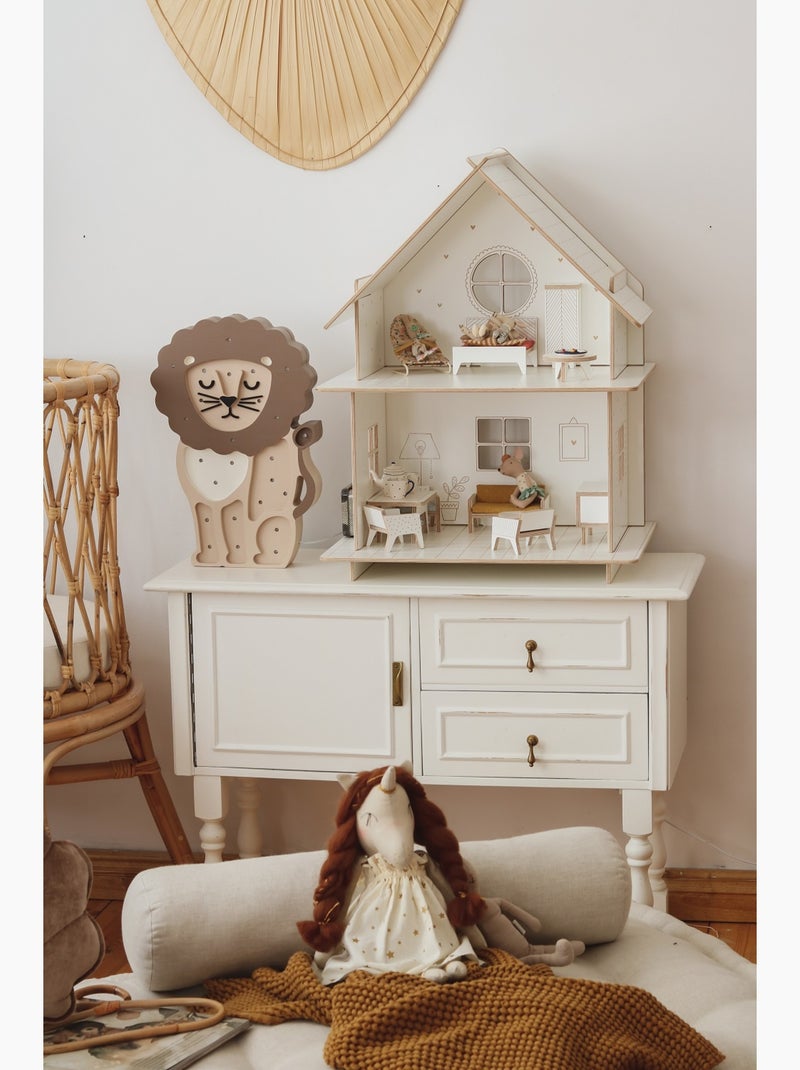 Lampe Veilleuse Lion Marron - Kiabi