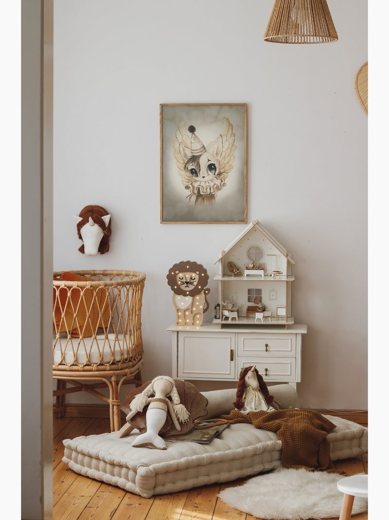 Lampe Veilleuse Lion Marron - Kiabi