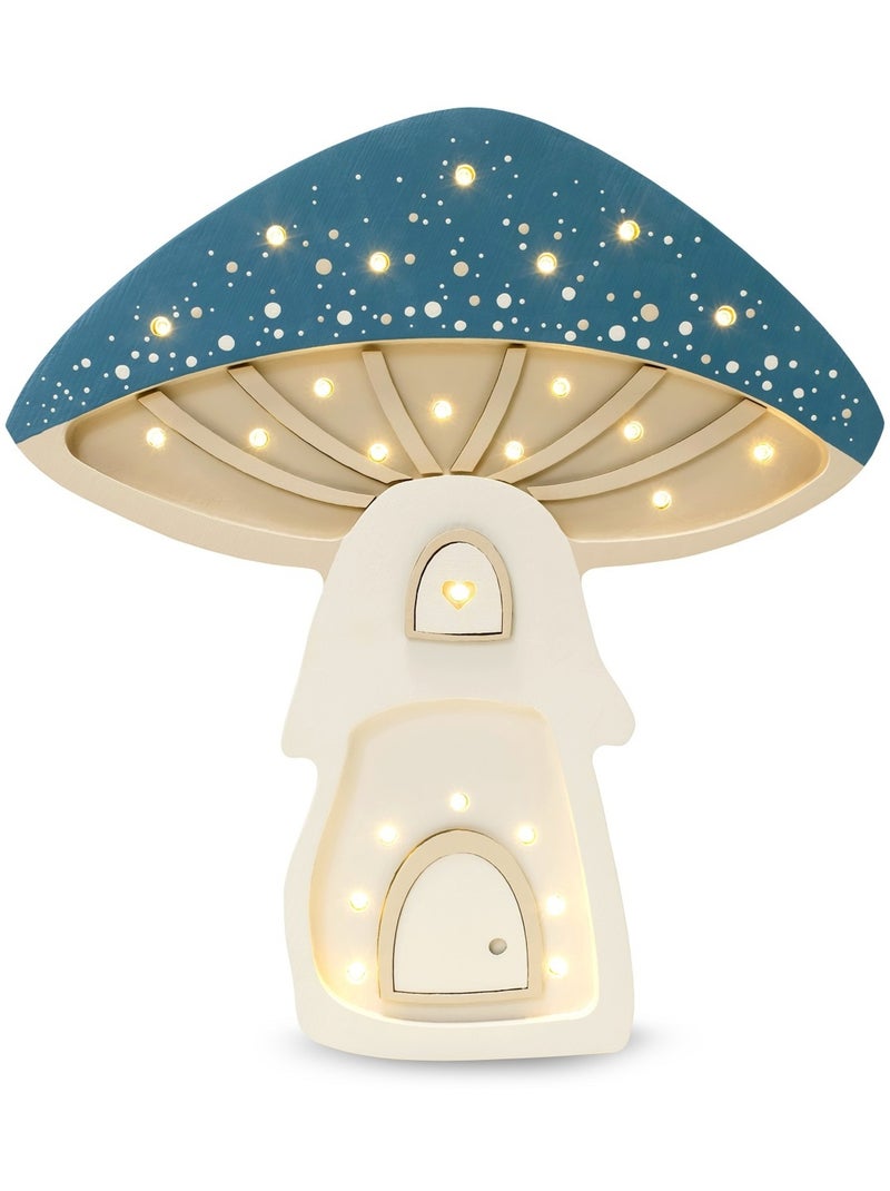 Lampe Veilleuse Maison Champignon Bleu - Kiabi