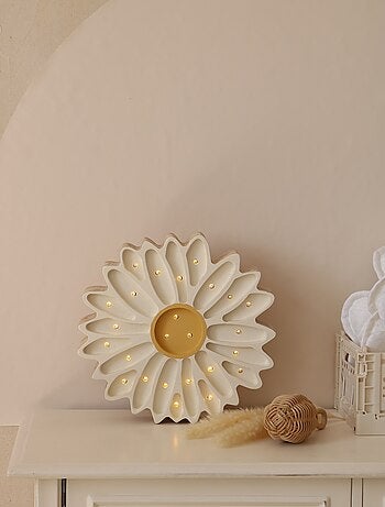 Lampe Veilleuse Marguerite blanche