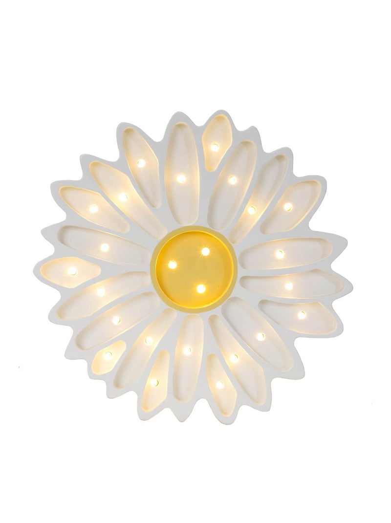Lampe Veilleuse Marguerite blanche Blanc - Kiabi