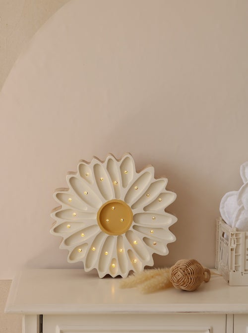 Lampe Veilleuse Marguerite blanche - Kiabi