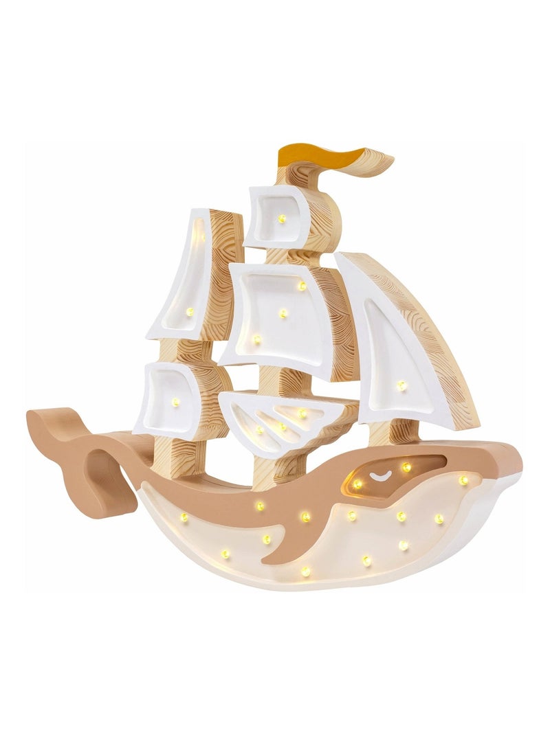 Lampe Veilleuse Navire Beige - Kiabi