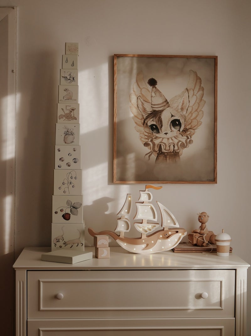 Lampe Veilleuse Navire Beige - Kiabi