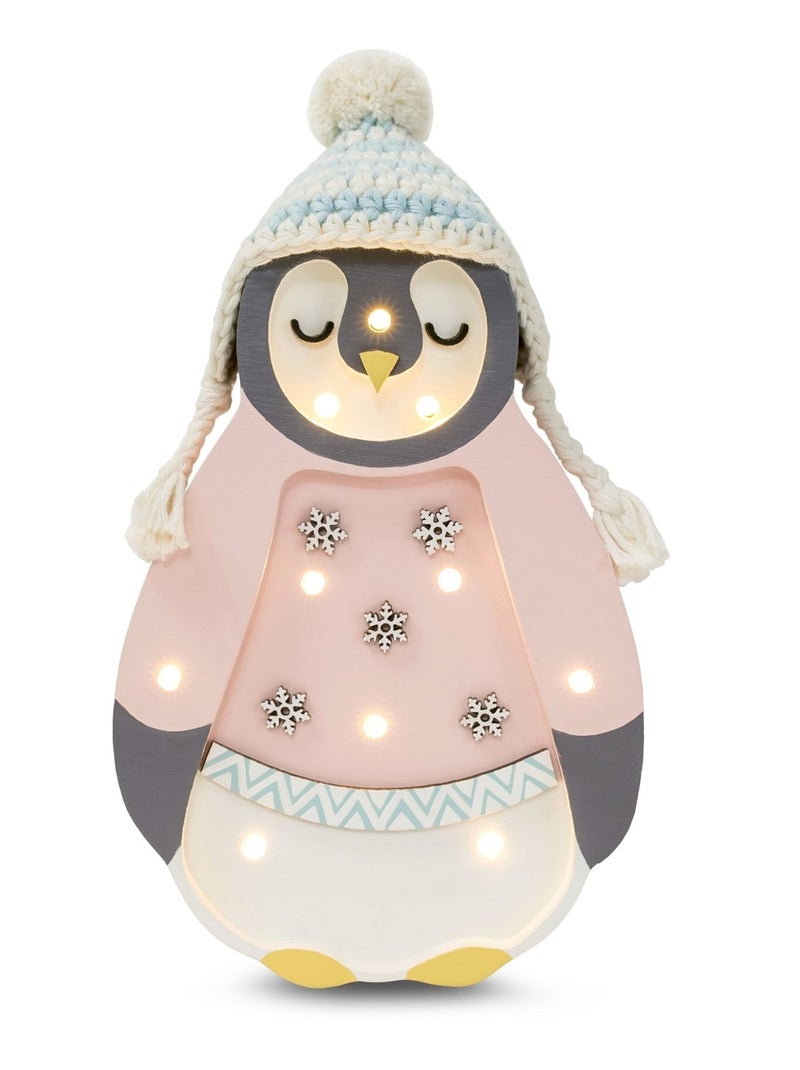 Lampe Veilleuse Pingouin Rose - Kiabi