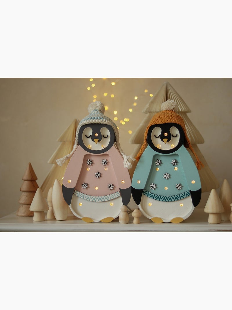 Lampe Veilleuse Pingouin Rose - Kiabi