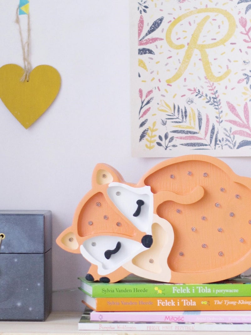 Lampe Veilleuse Renard Orange - Kiabi