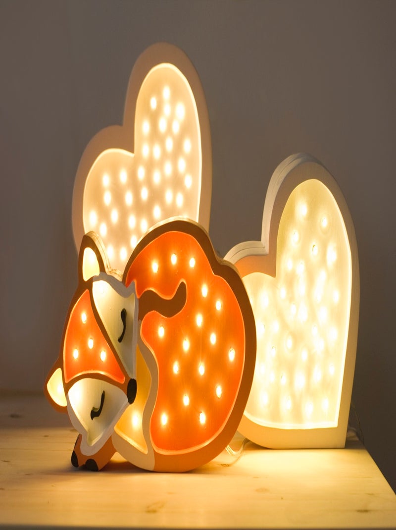 Lampe Veilleuse Renard Orange - Kiabi