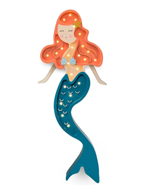 Lampe veilleuse sirène ariel - Kiabi