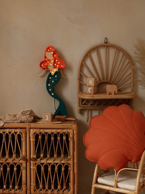 Lampe veilleuse sirène ariel - Kiabi