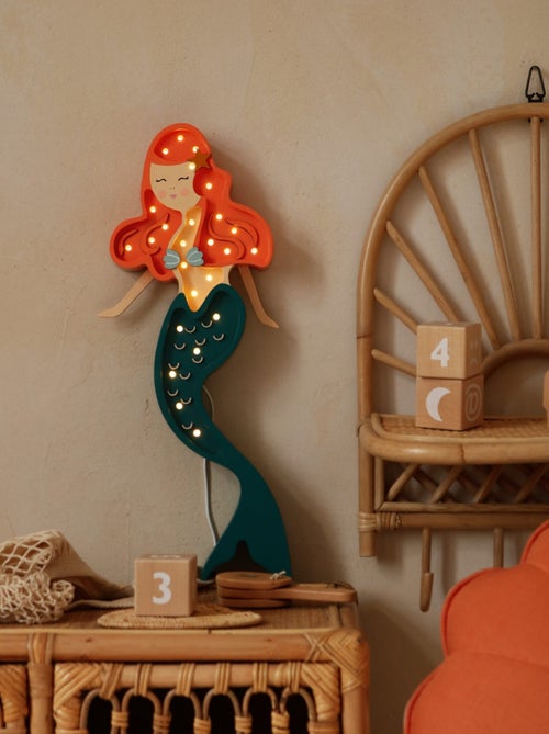Lampe veilleuse sirène ariel - Kiabi