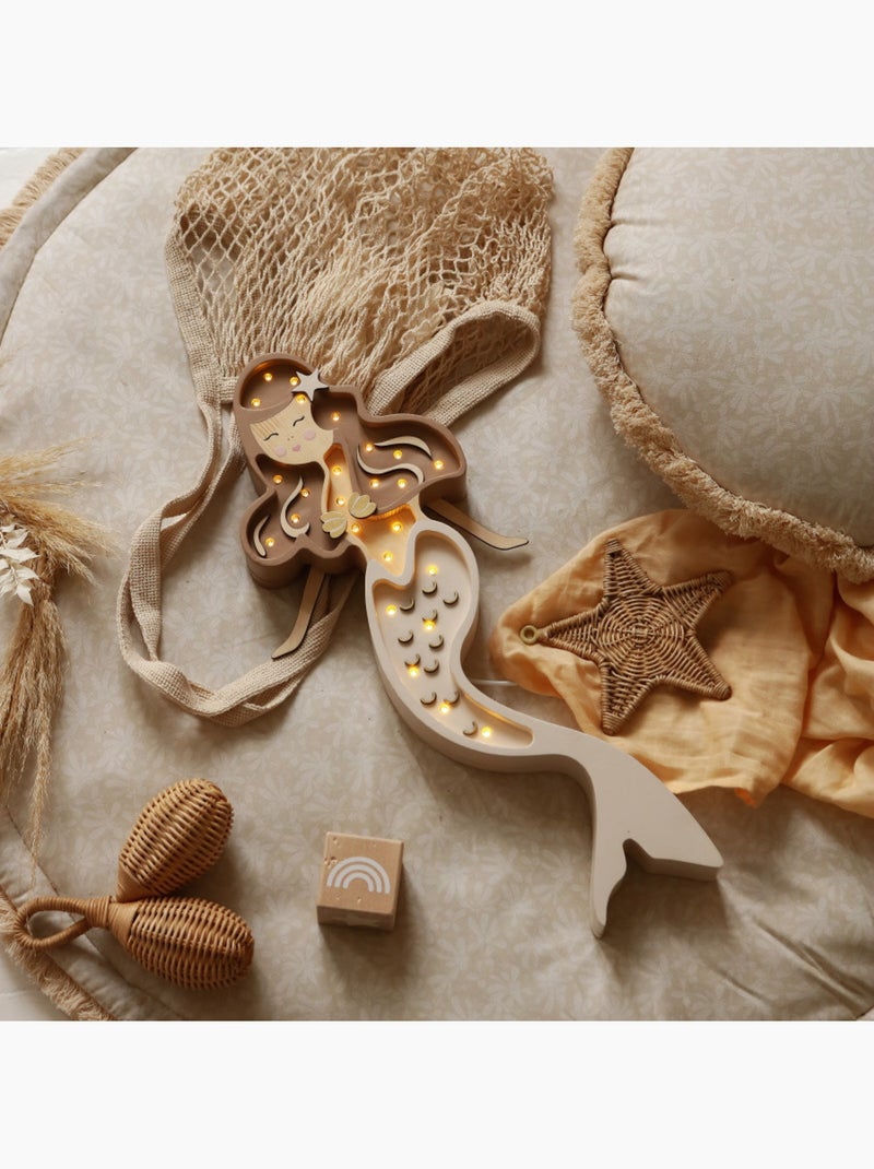 Lampe veilleuse sirène Beige - Kiabi