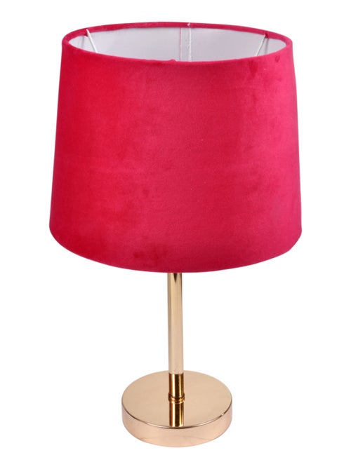 Lampe velours boudoir fuschia - Kiabi