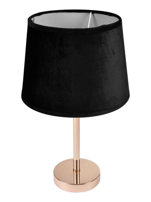 Lampe velours boudoir noir - Kiabi