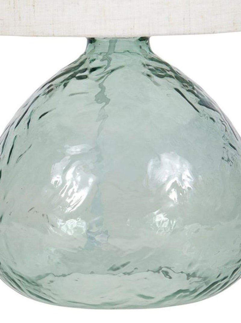 Lampe verre Calista Vert - Kiabi