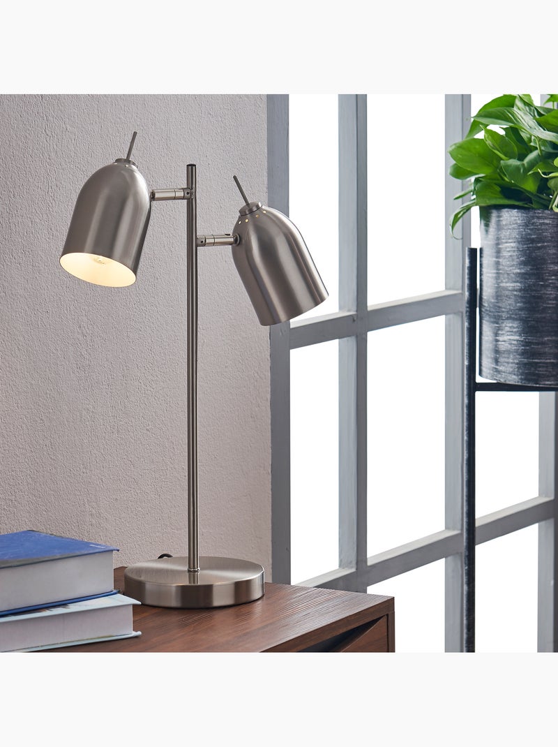 Lampee de bureau en métal réglable, 46cm Gris - Kiabi